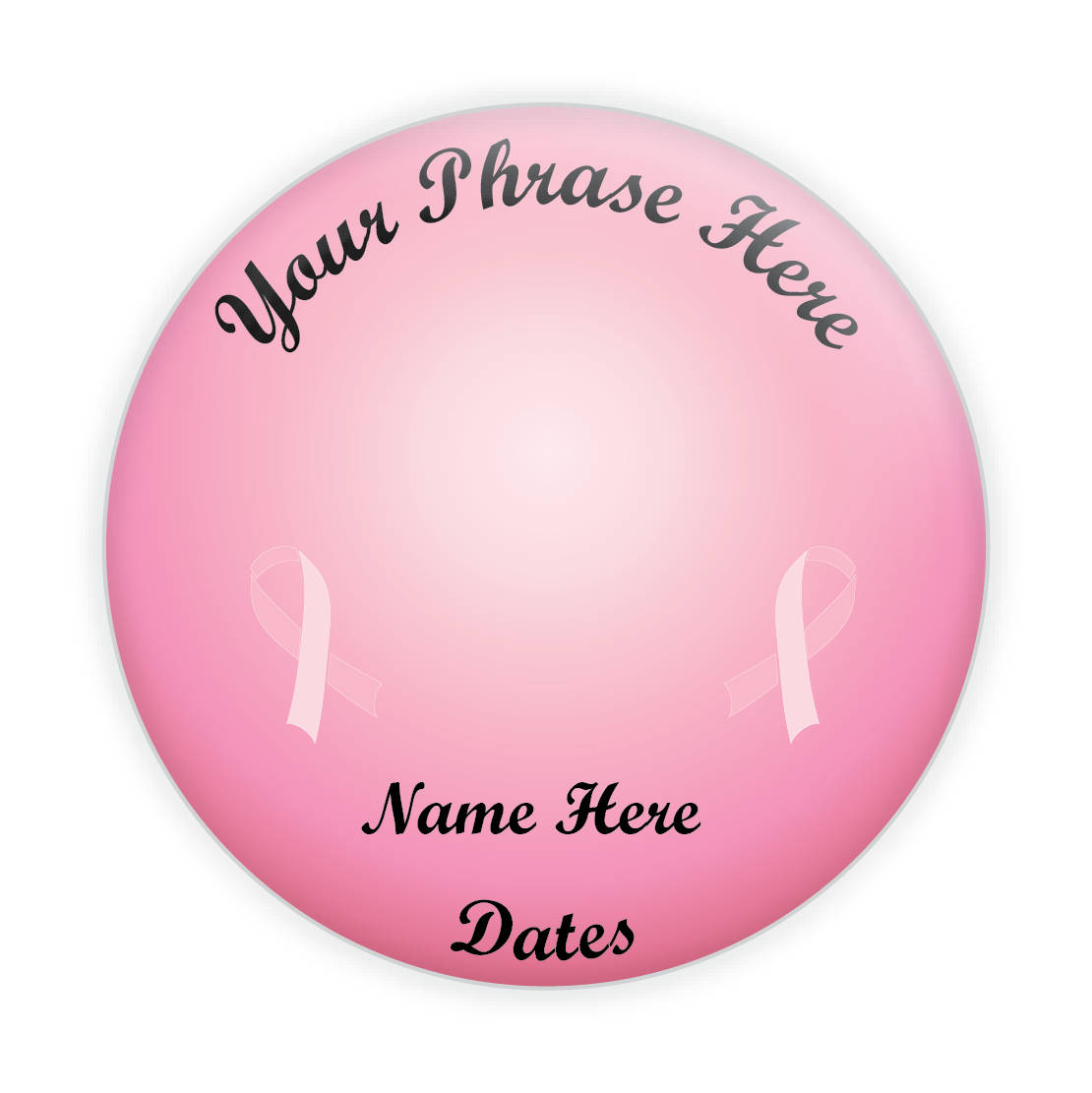 Breast Cancer Themed Memorial Background #3002