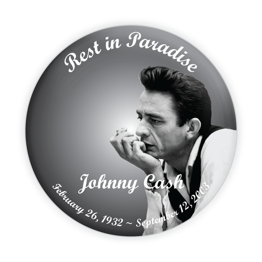 Black Background Memorial Button #6011