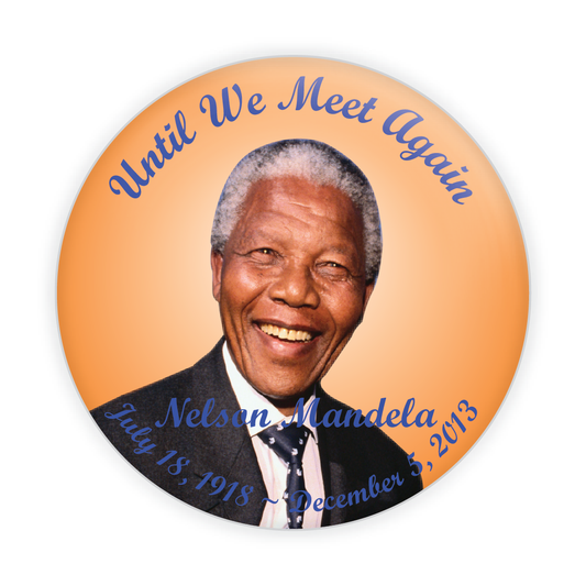 Orange Background Memorial Button #6012