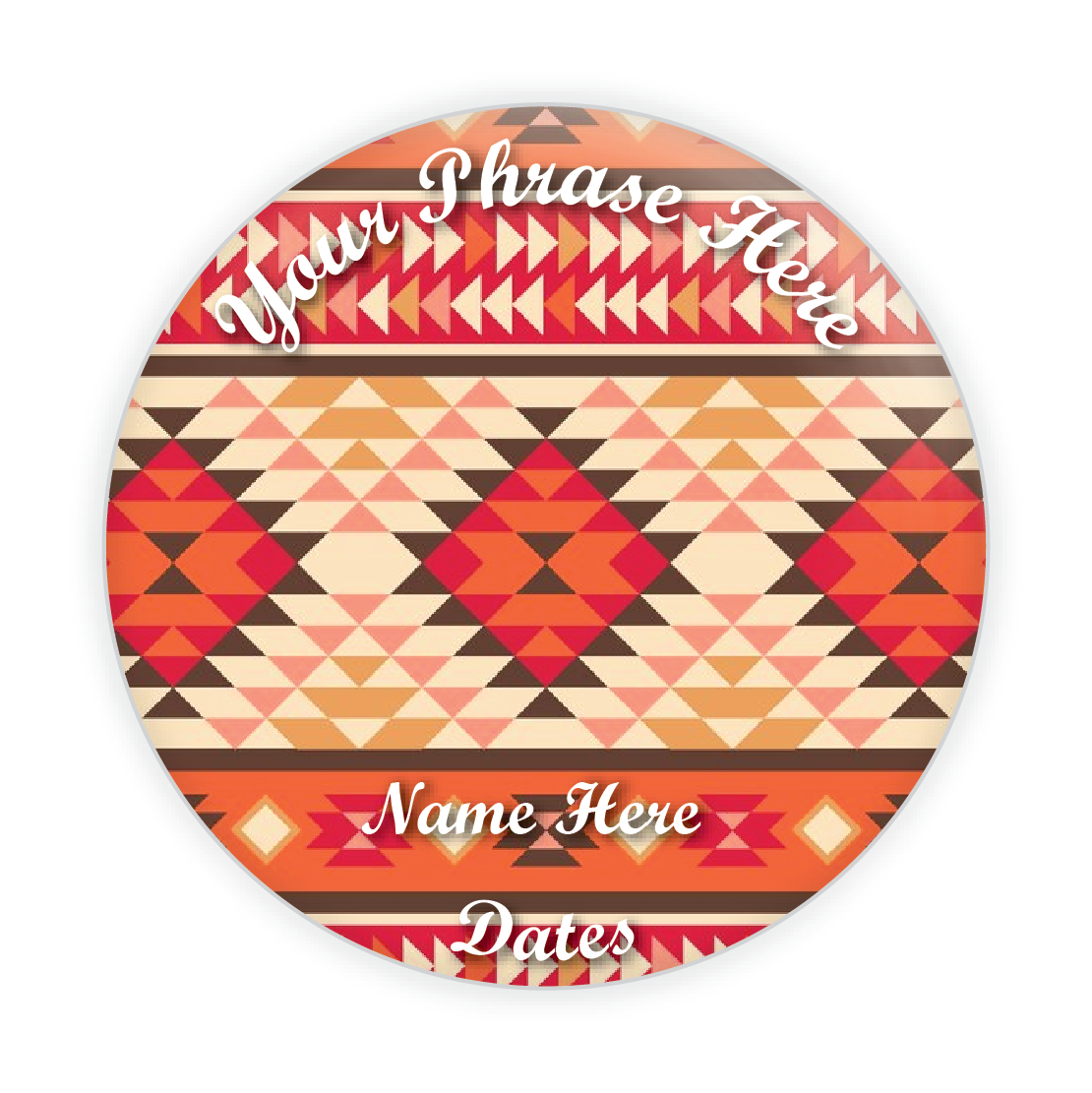 Native American Pattern Memorial Button Background #7003