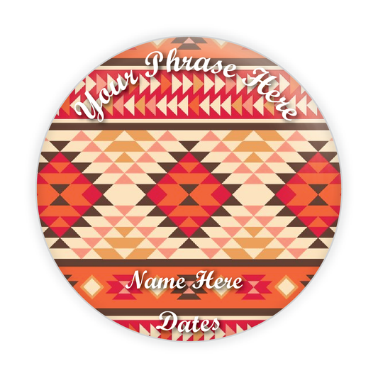 Native American Pattern Memorial Button Background #7003