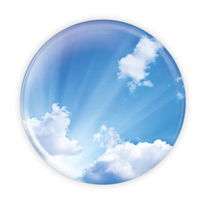 Cloud Background Remembrance Button