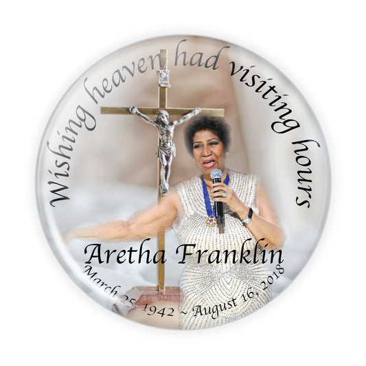 White Cross Memorial Button #5003