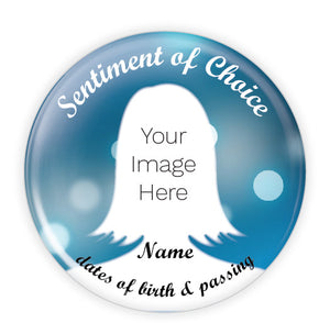 personalized funeral button